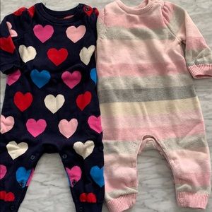 Baby Gap sweater rompers